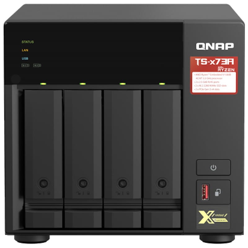 QNAP TS-473A NAS Server Black