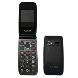 Qubo NEONW-SOS 32MB/32MB Negro - Teléfono Móvil