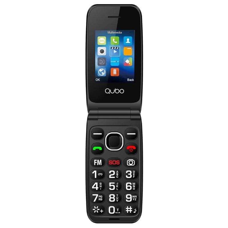 Qubo NEONW-SOS 32MB/32MB Noir - Téléphone portable - Ítem1