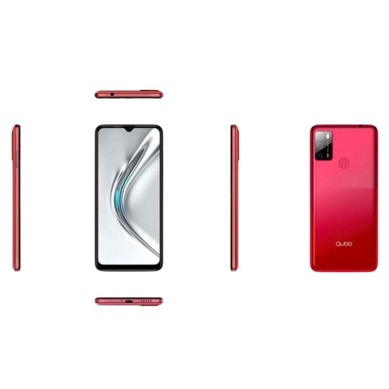 Qubo P668 3GB/32GB Rojo - Teléfono Móvil - visto desde distintos ángulos