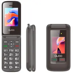 Qubo X-247BL Preto - Telemóvel para Seniores