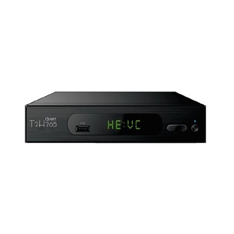 QVIART T2 H.265 - Receptor TDT - Función Grabación/Reproducción, mando a distancia, USB 2.0, display LED, resolución 1080p