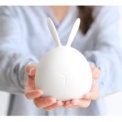 Rabbit Lamp Luz LED - Conejo sin iluminar; lámpara sujetada por una mujer - Ítem