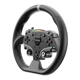 Moza Racing R3 Preto - volante esportivo com aro emborrachado, botões iluminados, D-pad e paddles metálicos; compatível com PC e Xbox