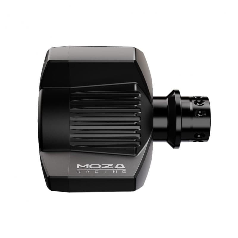 Moza Racing R3 Preto – base de volante compacta em alumínio preto com acabamento texturizado, encaixe rápido e design angular para PC e Xbox