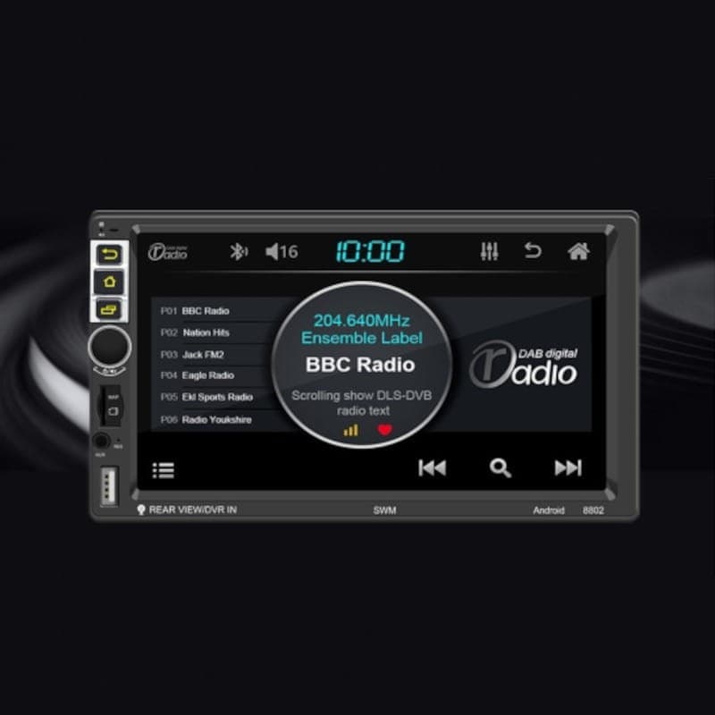 Autoradio 2 DIN S-8802C 2Go/64Go GPS MirrorLink WiFi Noir - Adaptable