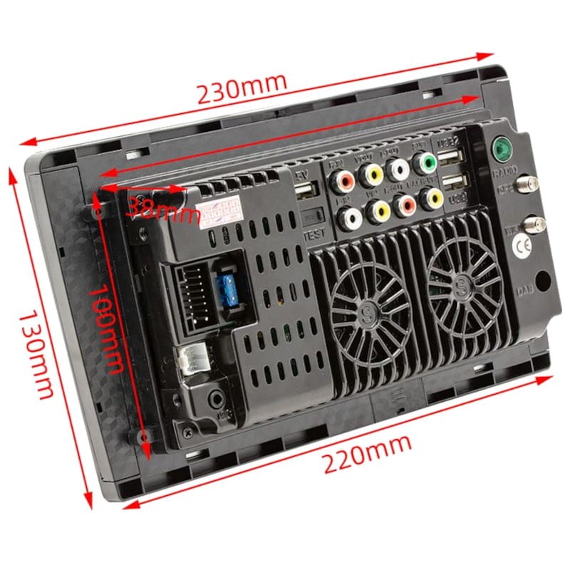 Auto-rádio 2 DIN SWM S-9089 1GB/16GB GPS Android 10.1 9 polegadas HD - Item4
