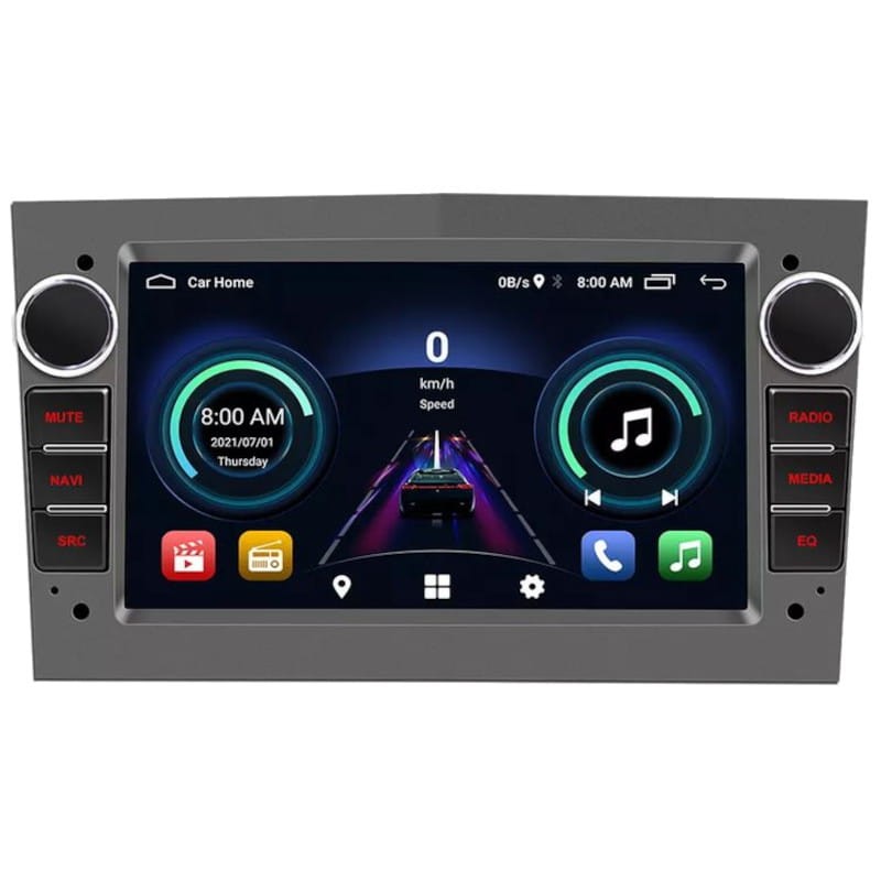 Autorradio 2 DIN S-OB7A 1GB/16GB Opel Carplay Android Auto Negro