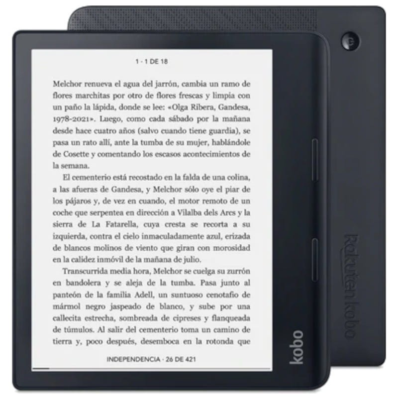 Kobo Libra 2 eReader Negro con 32 GB de almacenamiento, resistente al agua  para que disfrutes de tus historias en cualquier parte