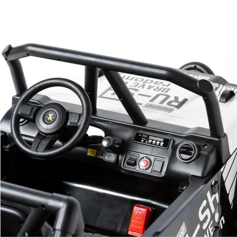 Rally 2 Plazas 24V Blanco - Coche eléctrico para niños - Ítem11