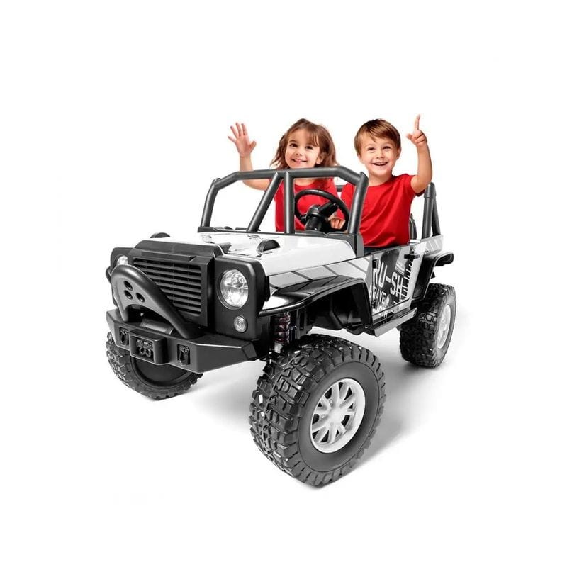 Rally 2 Plazas 24V Blanco - Coche eléctrico para niños - Ítem2