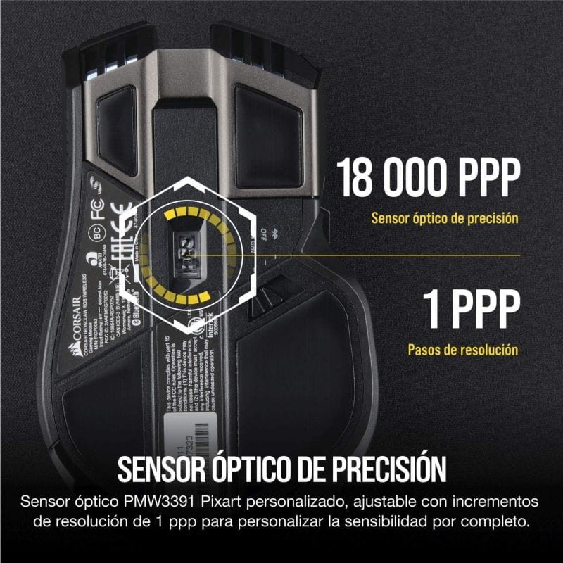 Rato Gaming Corsair Ironclaw RGB -18000DPI - Item13