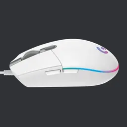 Ratón Gaming Logitech G102 Lightsync Blanco - Lateral