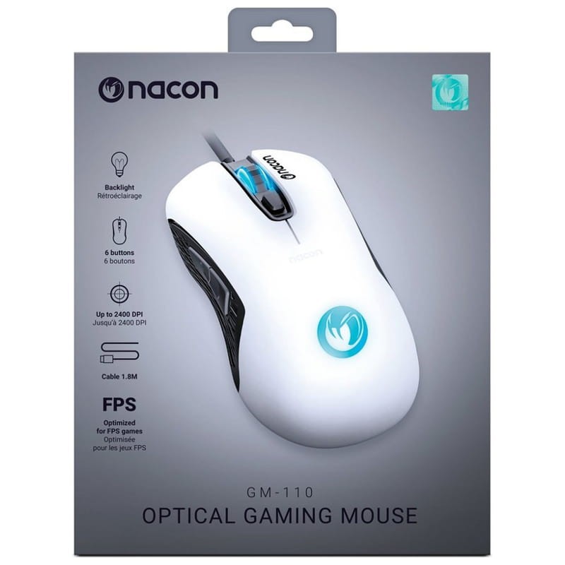 Ratón Gaming Nacon GM-110 Blanco - 2400 DPI - Ítem3
