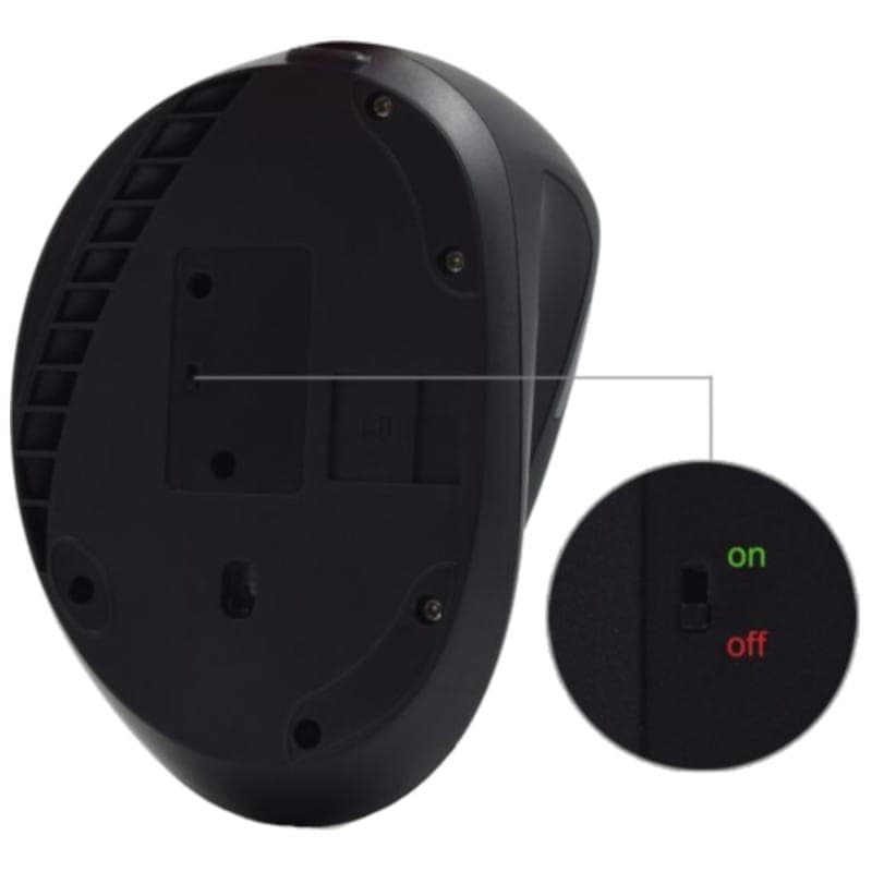 Rato Sem fio EWENT EW3158 Ergonómico -1600DPI - Baixo