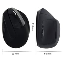 Rato Sem fio EWENT EW3158 Ergonómico -1600DPI - Dimensões