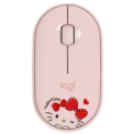 Ratón Logitech Pebble M350 Bluetooth Hello Kitty Rosa