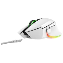 Razer Basilisk V3 Pro USB Bluetooth RGB Branco - Mouse para jogos - 30000 DPI frontal