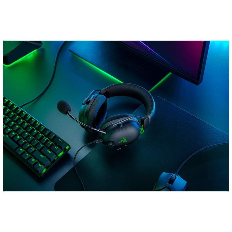 Razer Blackshark V2 Noir - Casque Gaming, Suppression passive du bruit