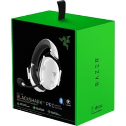 Caja de los Auriculares Razer Blackshark V2 Pro Bluetooth Sonido 7.1 Blanco