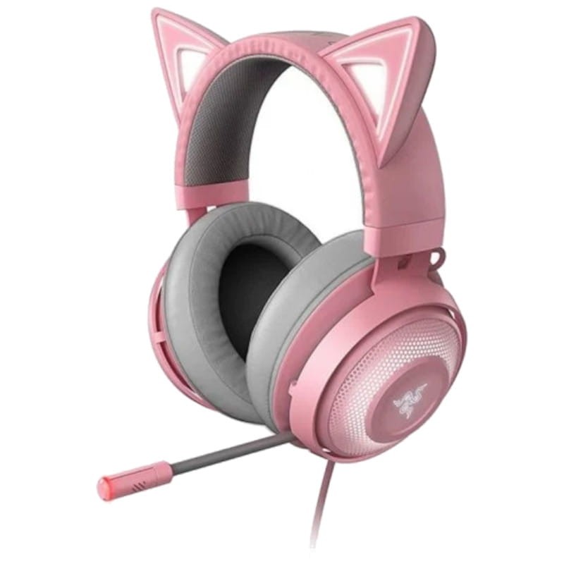 Casque gamer Sans Fil pour les filles avec oreille de chat, Son