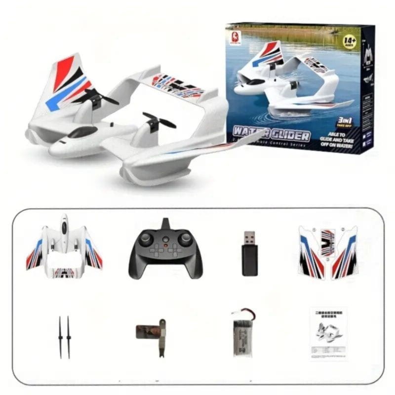 RC BM21 3 em 1 Branco - Motoplanador RC - Item4