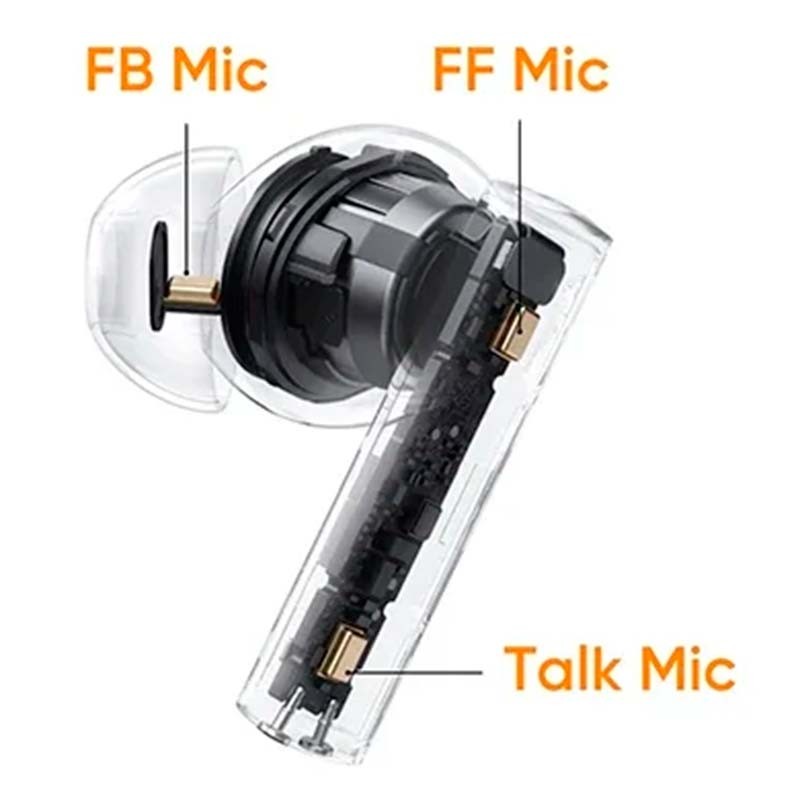 Auriculares Sem Fio Realme Buds Air 6 Laranja - Item3