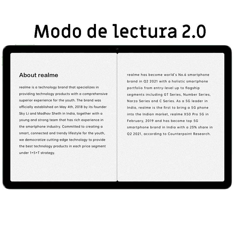Tablet Realme Pad 2 6GB/128GB cinzento com ecrã 2K 11,5 pol, molduras finas e modo de leitura 2.0, ideal para leitura e produtividade portátil