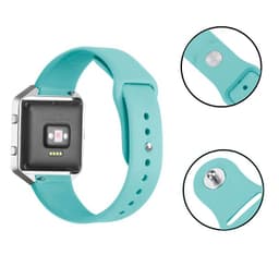 visão detalhada da pulseira de silicone universal rosa Elegance 20mm para smartwatch
