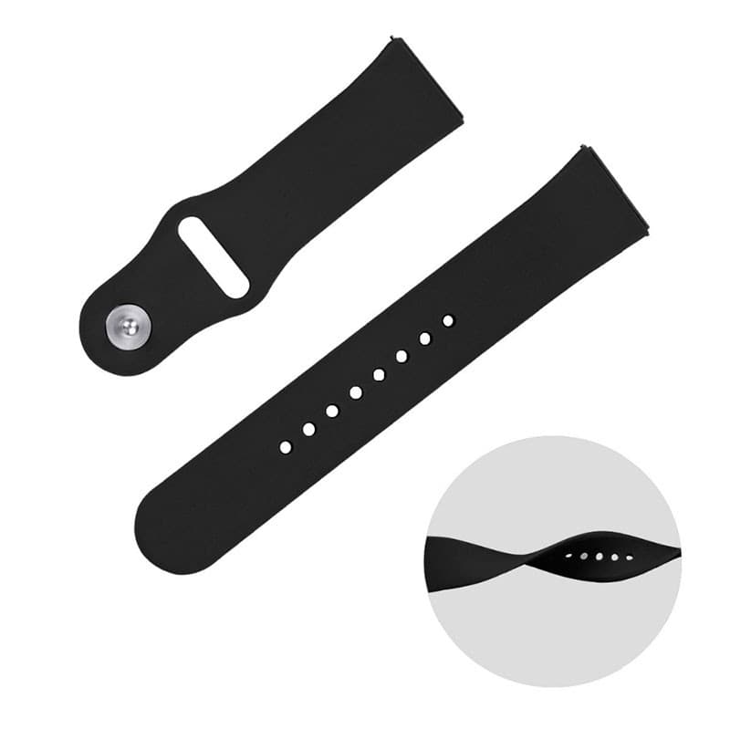 flexibilidade da pulseira de silicone universal rosa Elegance de 20 mm para smartwatch