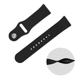 flexibilidade da pulseira de silicone universal rosa Elegance de 20 mm para smartwatch