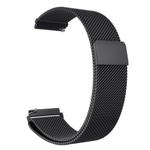 Correa plana vistosa 22mm color negro para smartwatch Genérico