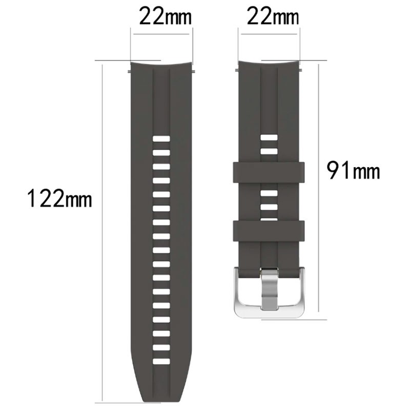 Pulseira de substituição de silicone de 22mm - Item12