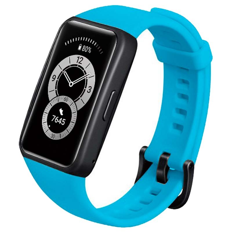 CORREA DE SILICONA PARA HUAWEI BAND 6/HONOR BAND 6 - AZUL CIELO