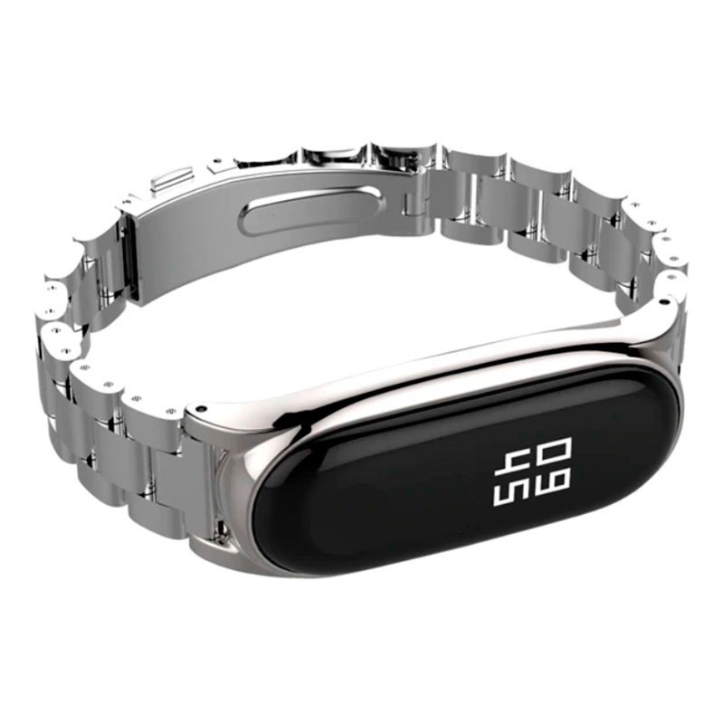 Pulseira de substituição com design de elos de metal para Xiaomi Mi Band 4 - Item5