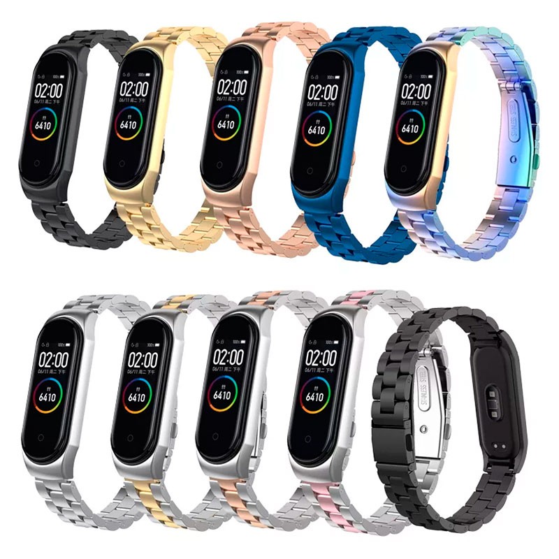 Correa de recambio con diseño de eslabones Dual Color para Xiaomi Mi Band 4 - Ítem6