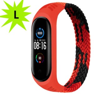 Bracelet TPU Dual Color de remplacement pour Xiaomi Mi Band 5, Mi Band 6 et Amazfit Band 5 (Taille L)