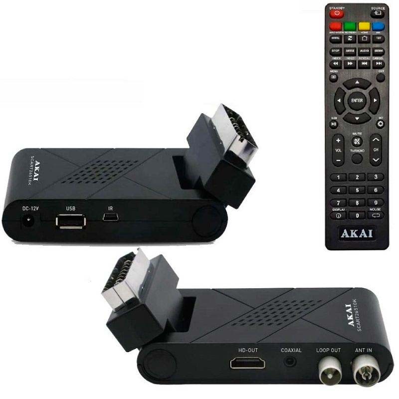Receptor Dongle TDT-HD Akai SCART01K-H con Euroconector - Ítem1