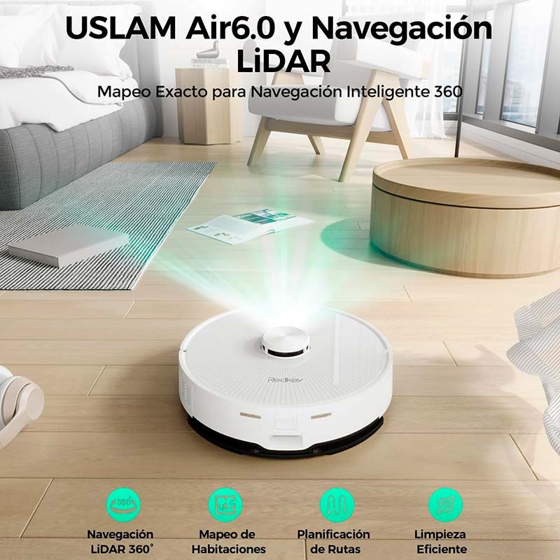 RedKey R10 - Aspirador Robô 2 em 1 + Base autoesvaziante - Item2