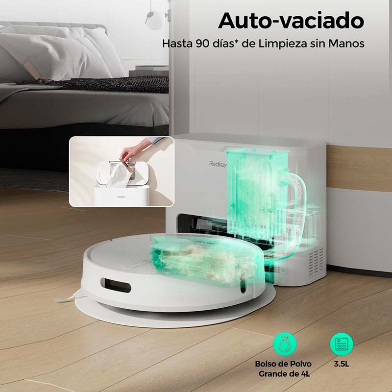 RedKey R10 - Aspirador Robô 2 em 1 + Base autoesvaziante - Item3