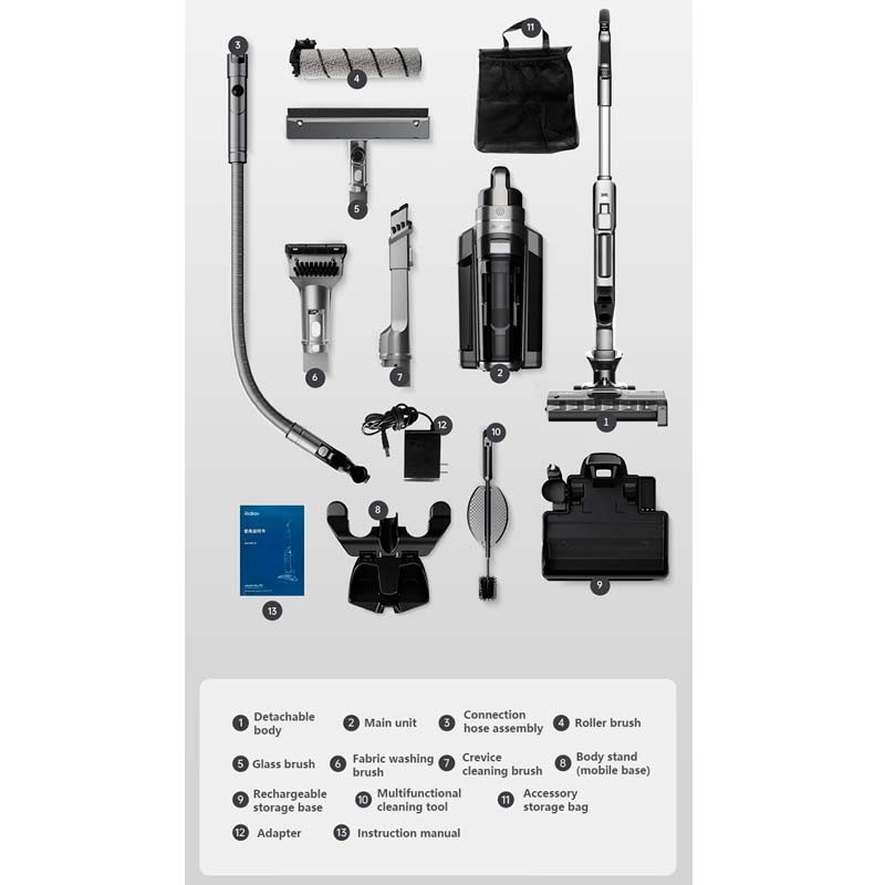 RedKey W12 Pro - Aspiradora Inalámbrica Líquidos y Sólidos - Ítem9