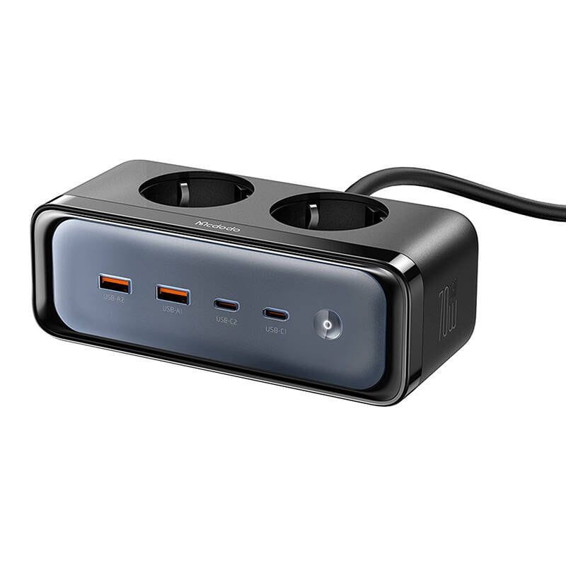 Bloc multiprises Mcdododo CH-4610 2 prises + 4 USB Noir - Ítem2