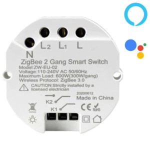 Relé Inteligente Zemismart Zigbee 3.0 Duplo