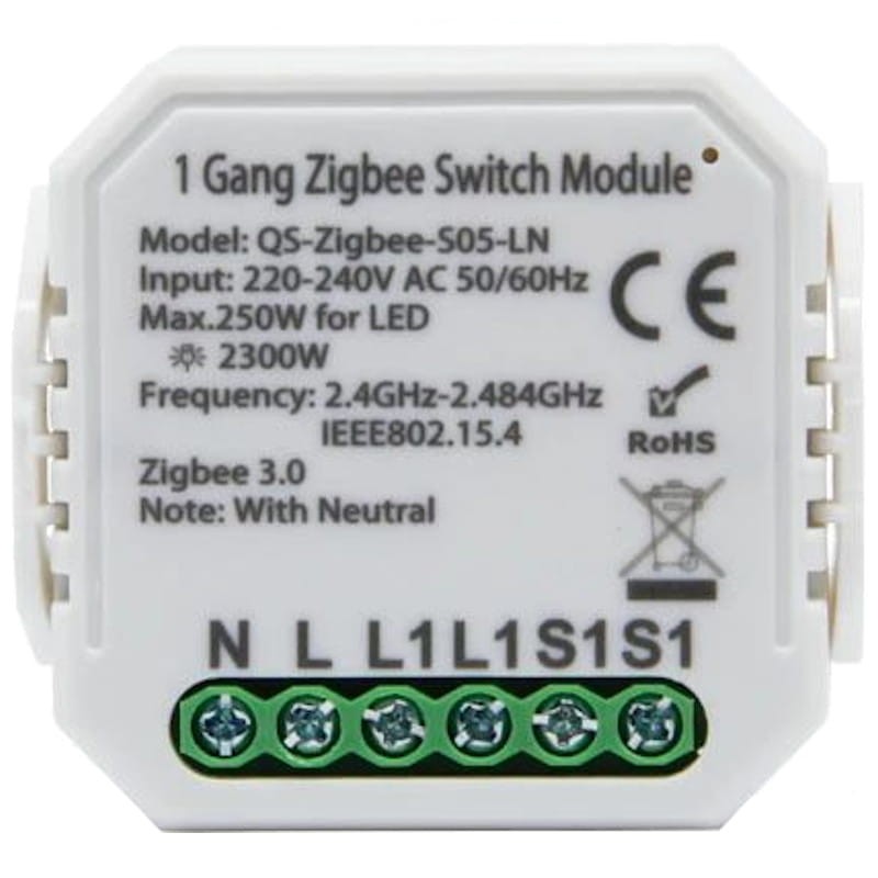 Relais S05 Zigbee avec Neutre Tuya Smart - Ítem