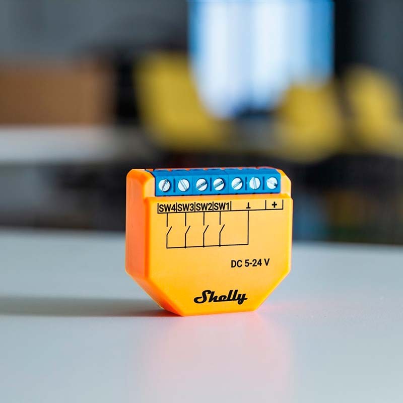 Relais Shelly Plus I4 DC Orange - Ítem1