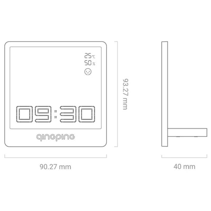 Relógio Despertador Xiaomi Qingping Bluetooth Clock Bege - Item5