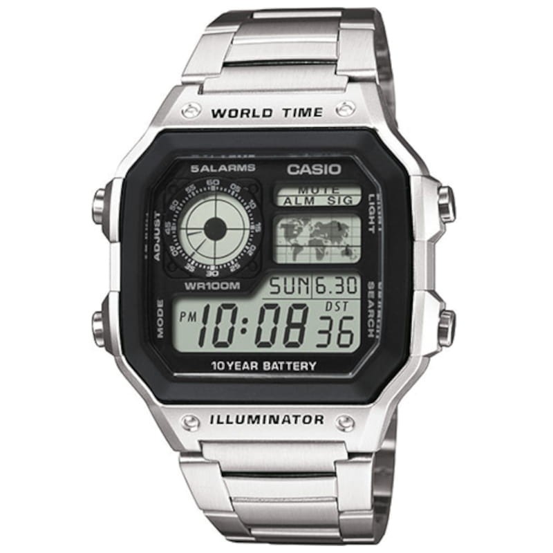 Casio AE-1200WHD-1AVEF Collection Men Relógio Digital Prateado - Item