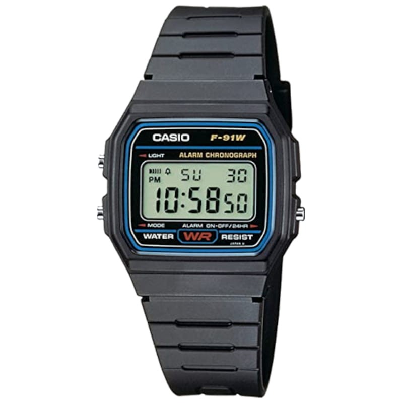 Casio F-91W-1YEG Collection Men Reloj Digital Preto - Item