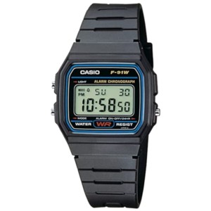 Casio F-91W-1YEG Collection Men Reloj Digital Negro