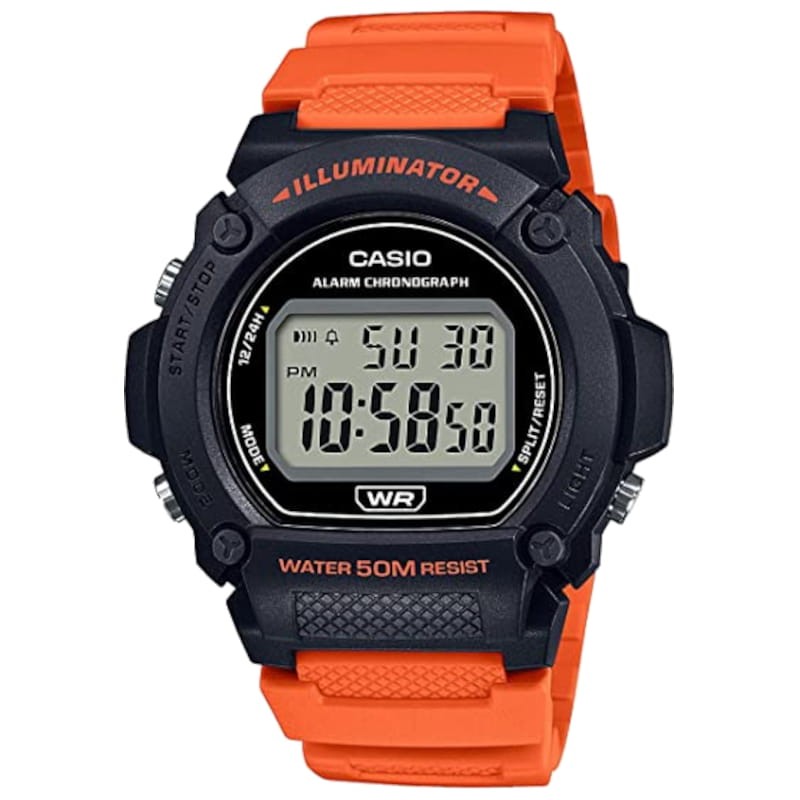 Casio W-219H-4AVEF Collection Hommes Montre numérique orange et noire - Ítem